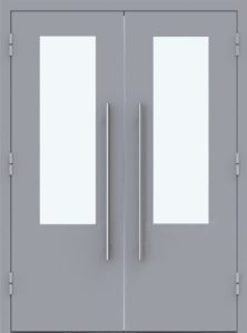 Двухстворчатая алюминиевая дверь GFTD602