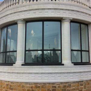 Радиусное алюминиевое окно Радиусное алюминиевое окно