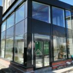 Витраж из алюминиевого профиля одинарной конструкции GFV8467